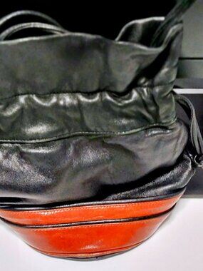 Vintage Portofino Collection Leather Bucket Bag